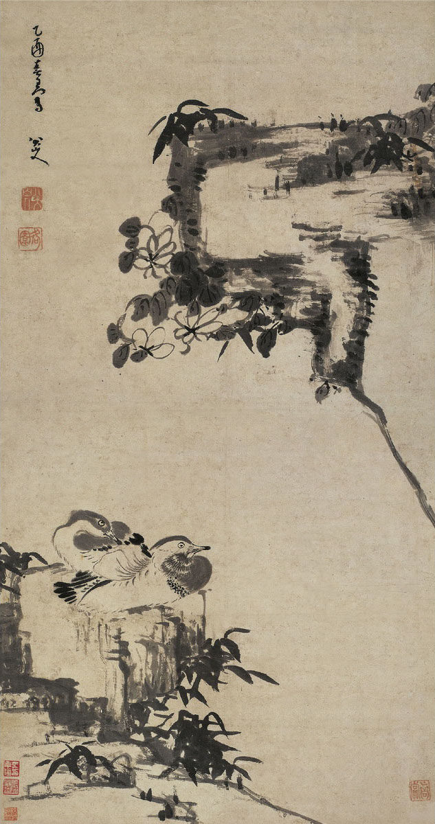 竹石鴛鴦